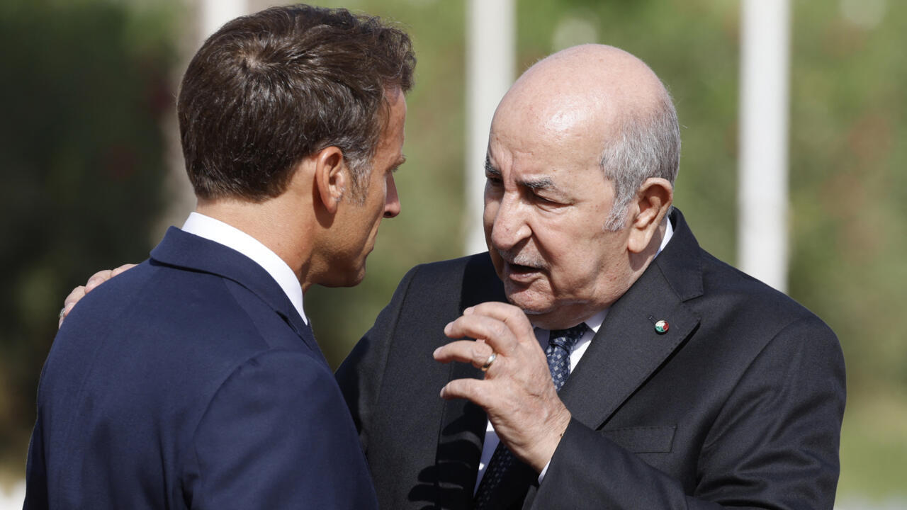 Abdelmadjid Tebboune y Emmanuel Macron