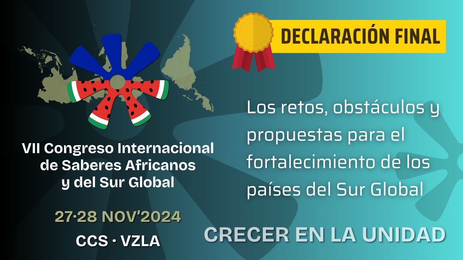 Declaración Final VII Congreso Saberes Africanos y del Sur Global .
