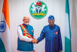 Narendra Modi y State House Abuja Nigeria