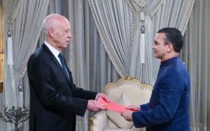 Reinaldo Bolívar presenta credenciales al Presidente de Túnez: Foto Presidencia de Túnez