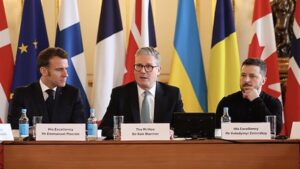 Macron Starmer and Zelensky ONE March 2025